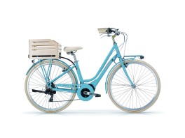 Bicicletta elettrica Donna Apostrophe MBM azzurro