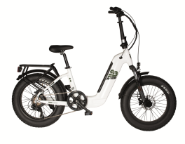 Fat bike elettrica compatta alluminio 9.3 6V N-Ver bianca